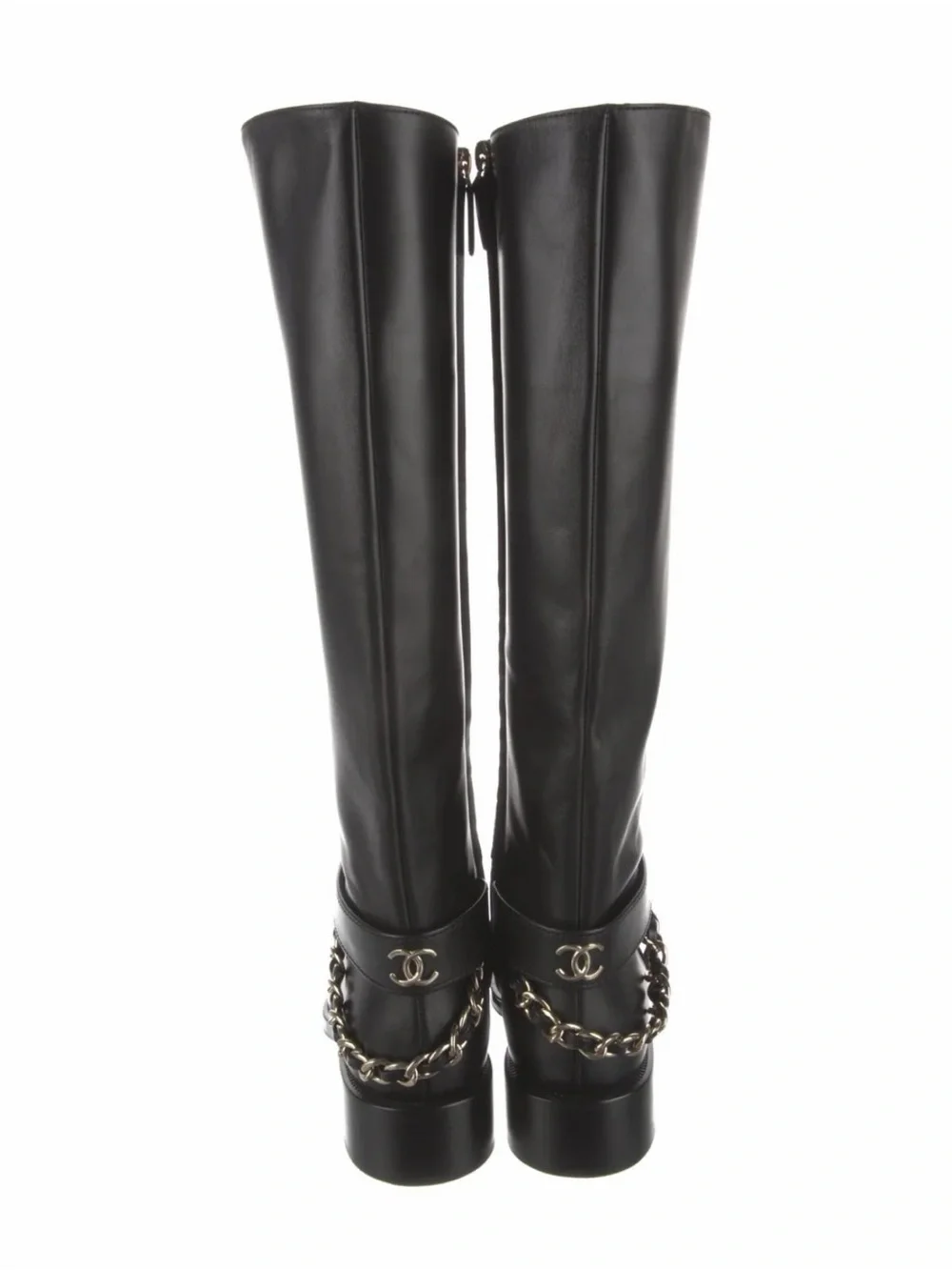 Chanel 2022 Interlocking CC Logo Riding Boots
